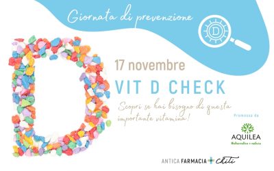 Vit D Check: Giornata di prevenzione – 17 novembre 2023